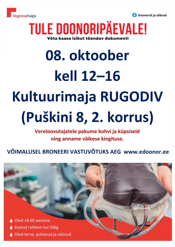 Tule doonoripäevale!